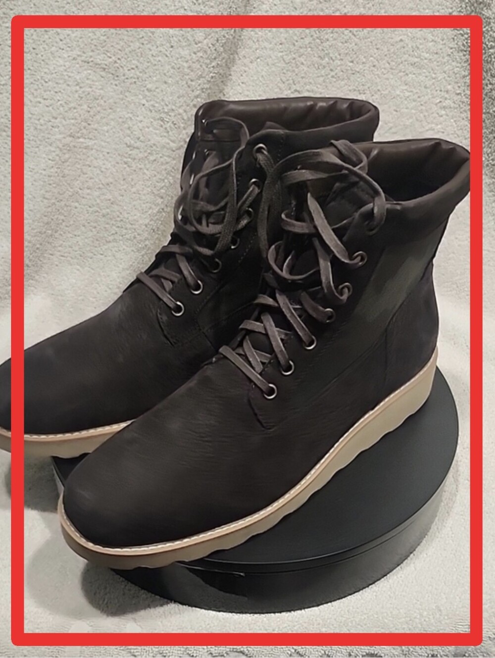 Cole Haan Nantucket Rugged Plain Boot Dark Roast Nubuck